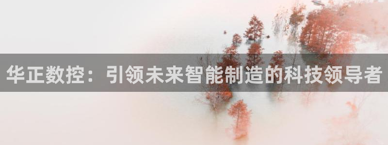 天辰娱乐1956：华正数控：引领未来智能制造的科技领导者