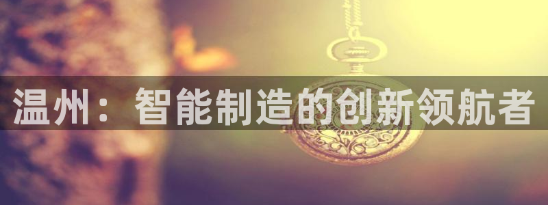天辰娱乐测试：温州：智能制造的创新领航者